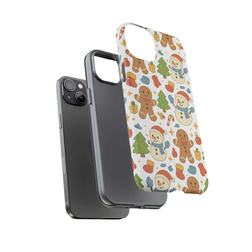 Cute Gingerbread/ Snowmen Christmas Phone Case
