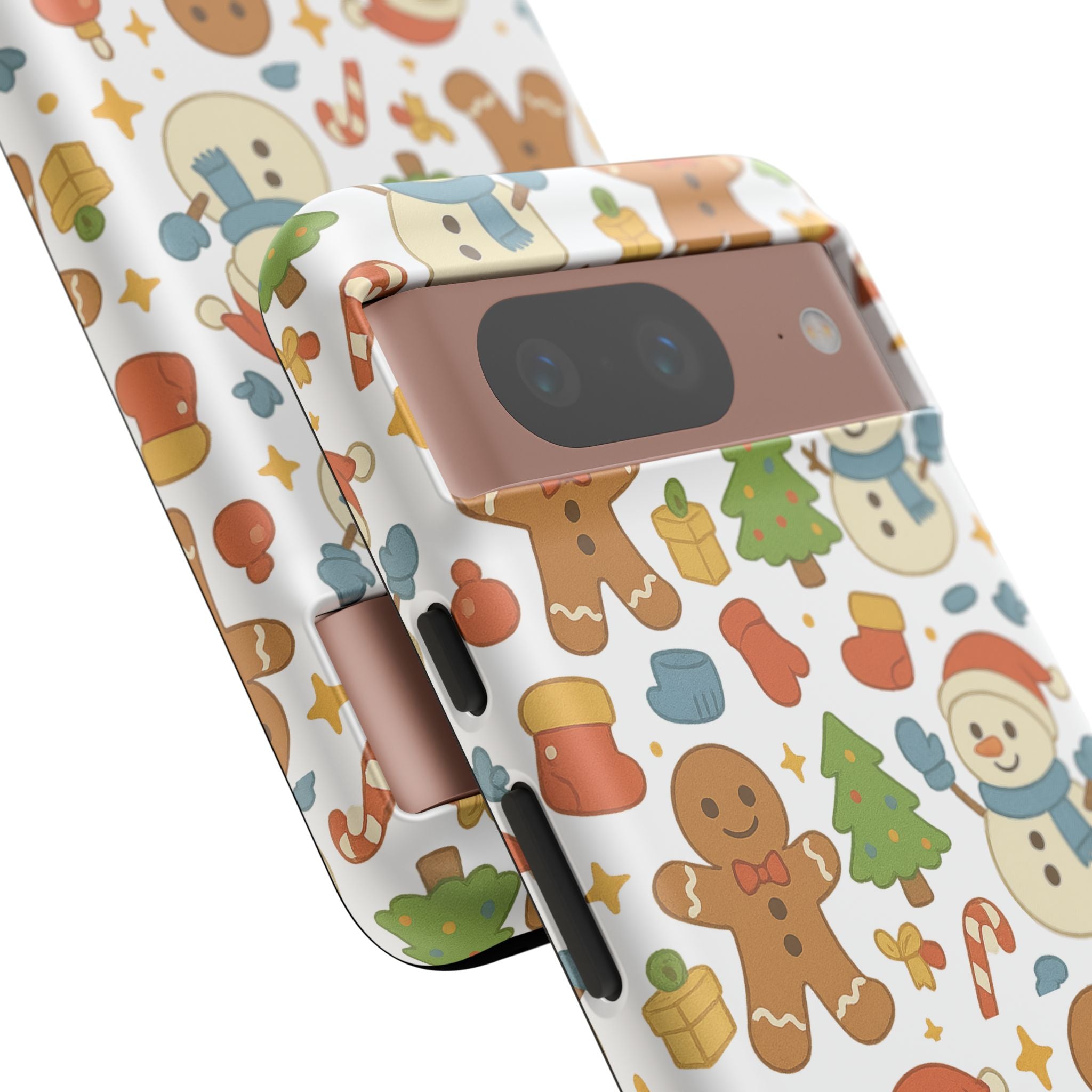 Cute Gingerbread/ Snowmen Christmas Phone Case