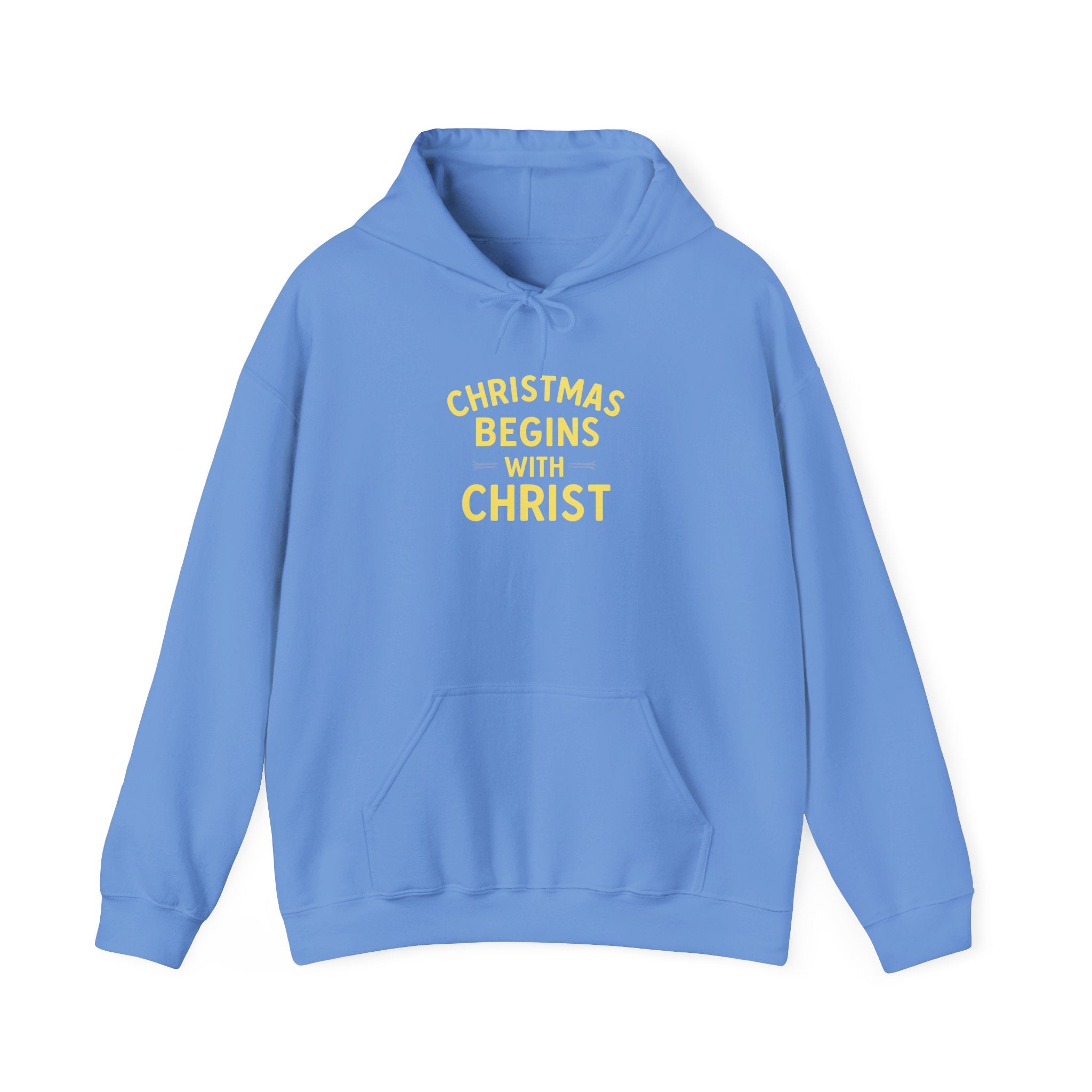 Christmas Begins with Christ Hoodie