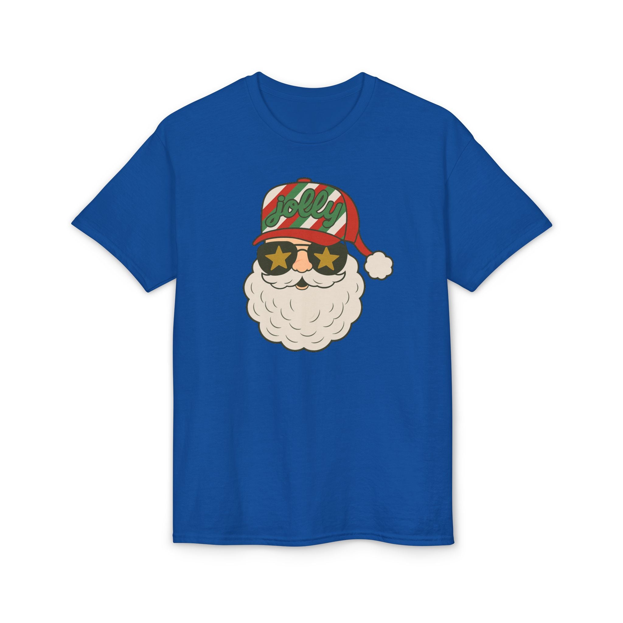 Striped Jolly Santa Gildan unisex T-Shirt