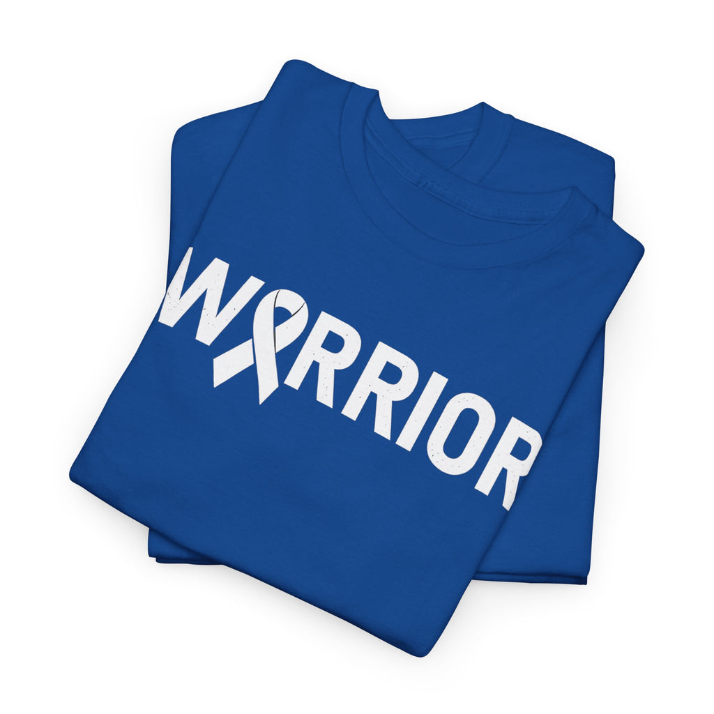 White Ribbon Warrior Unisex Gildan T-Shirt