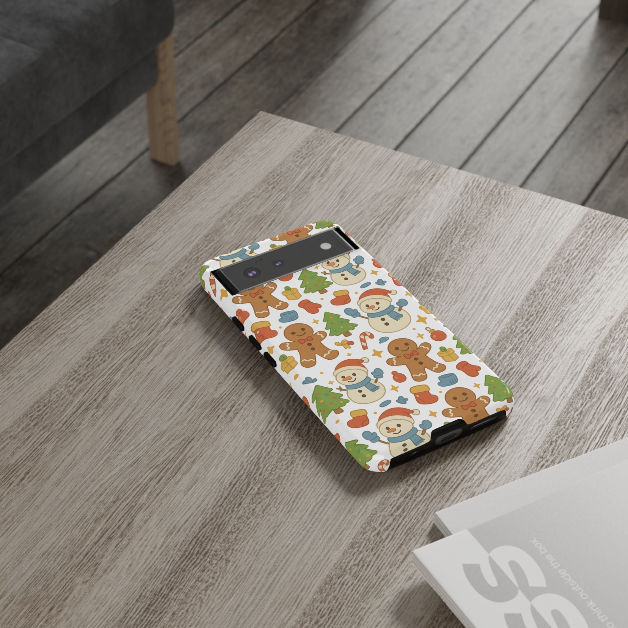 Cute Gingerbread/ Snowmen Christmas Phone Case