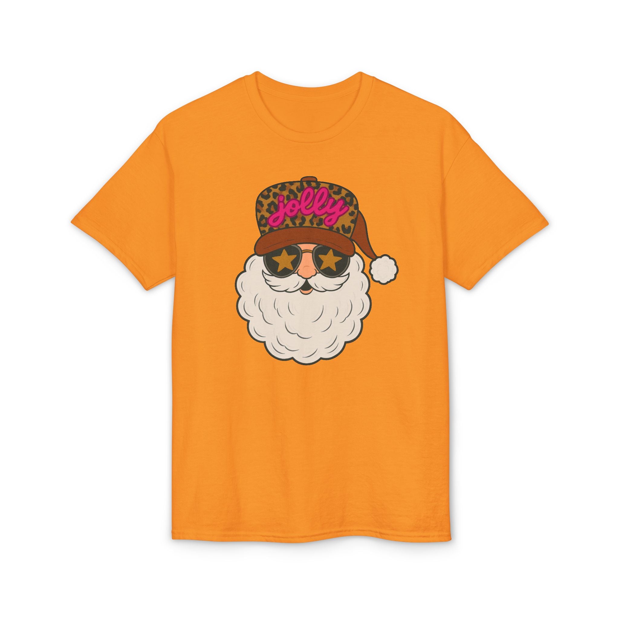 Leopard Jolly Santa Gildan unisex T-Shirt