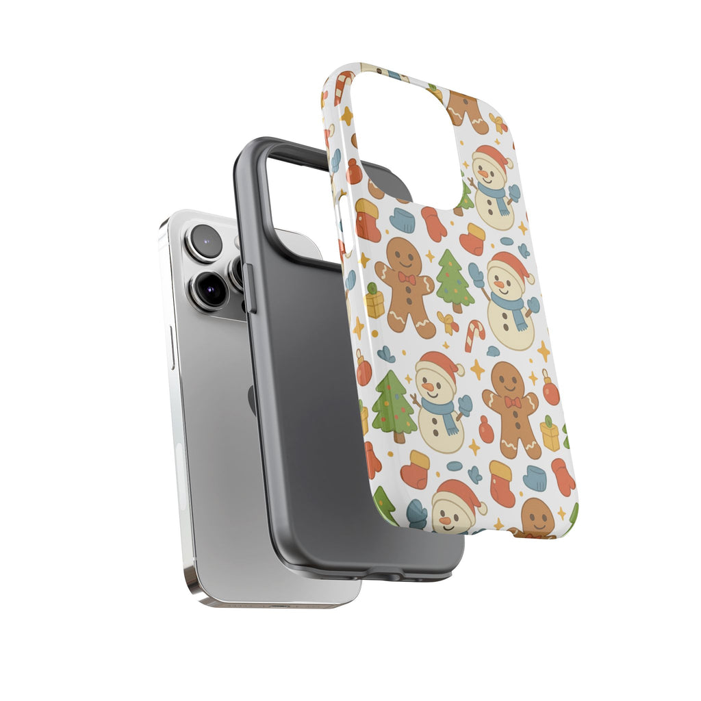 Cute Gingerbread/ Snowmen Christmas Phone Case