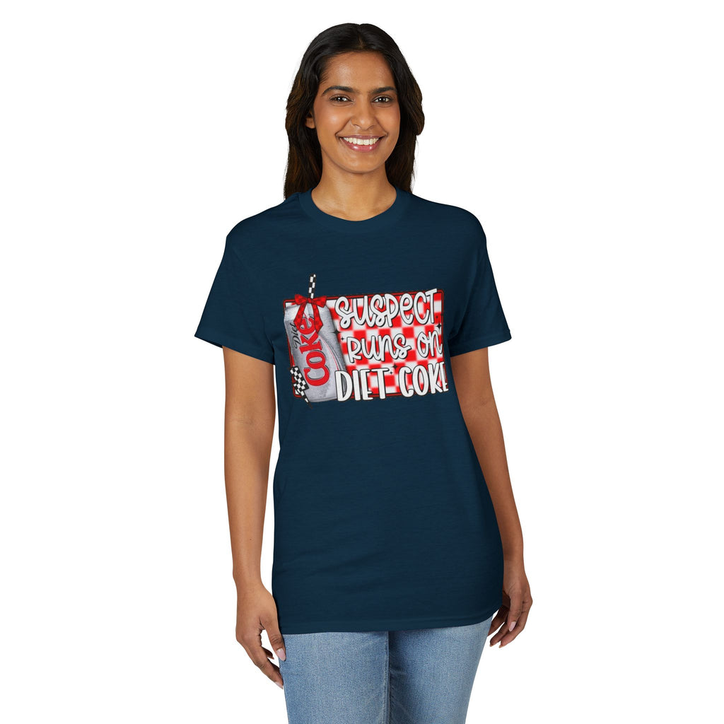 Suspects Runs on Diet Coke Gildan unisex T-Shirt
