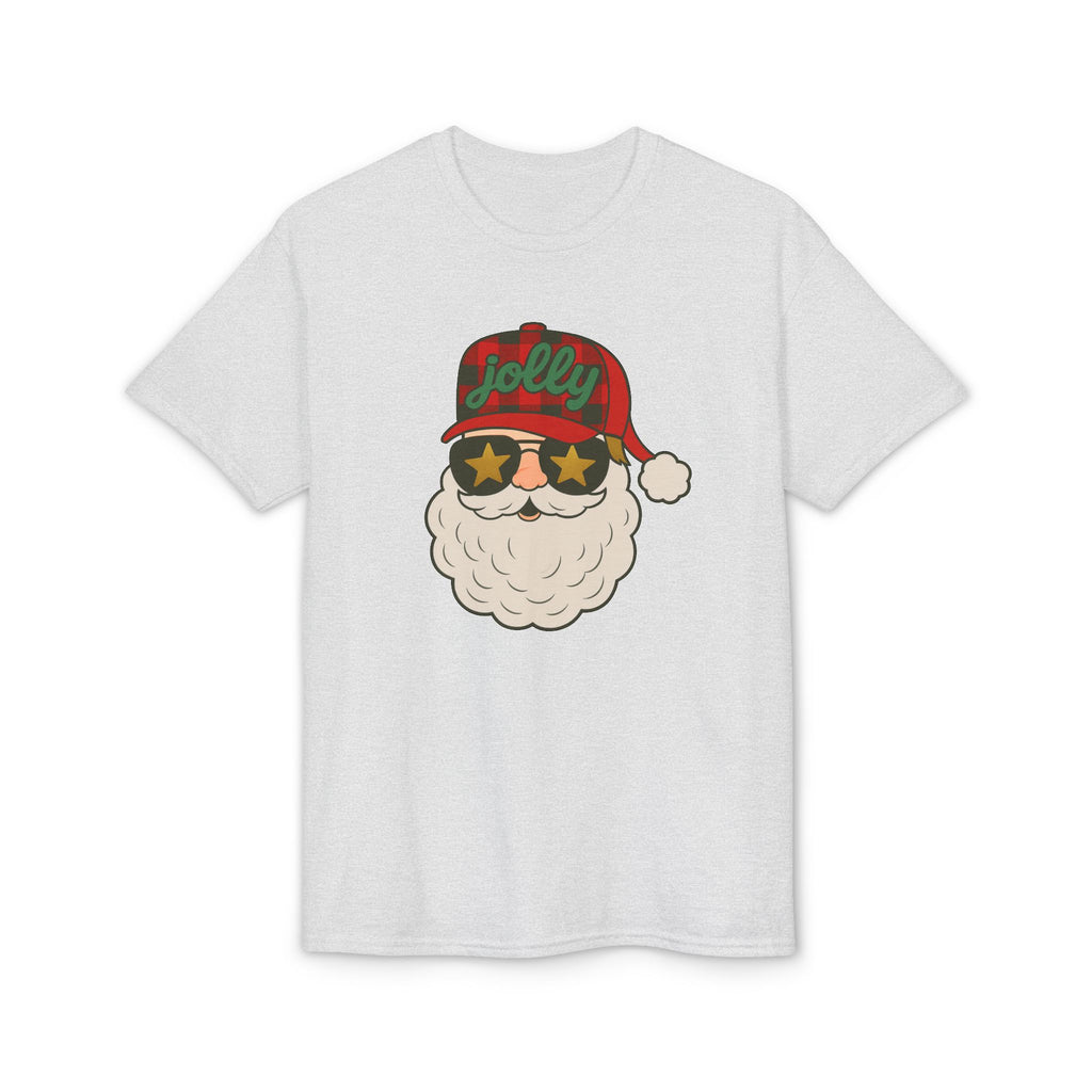 Buffalo Plaid Jolly Santa Gildan unisex T-Shirt