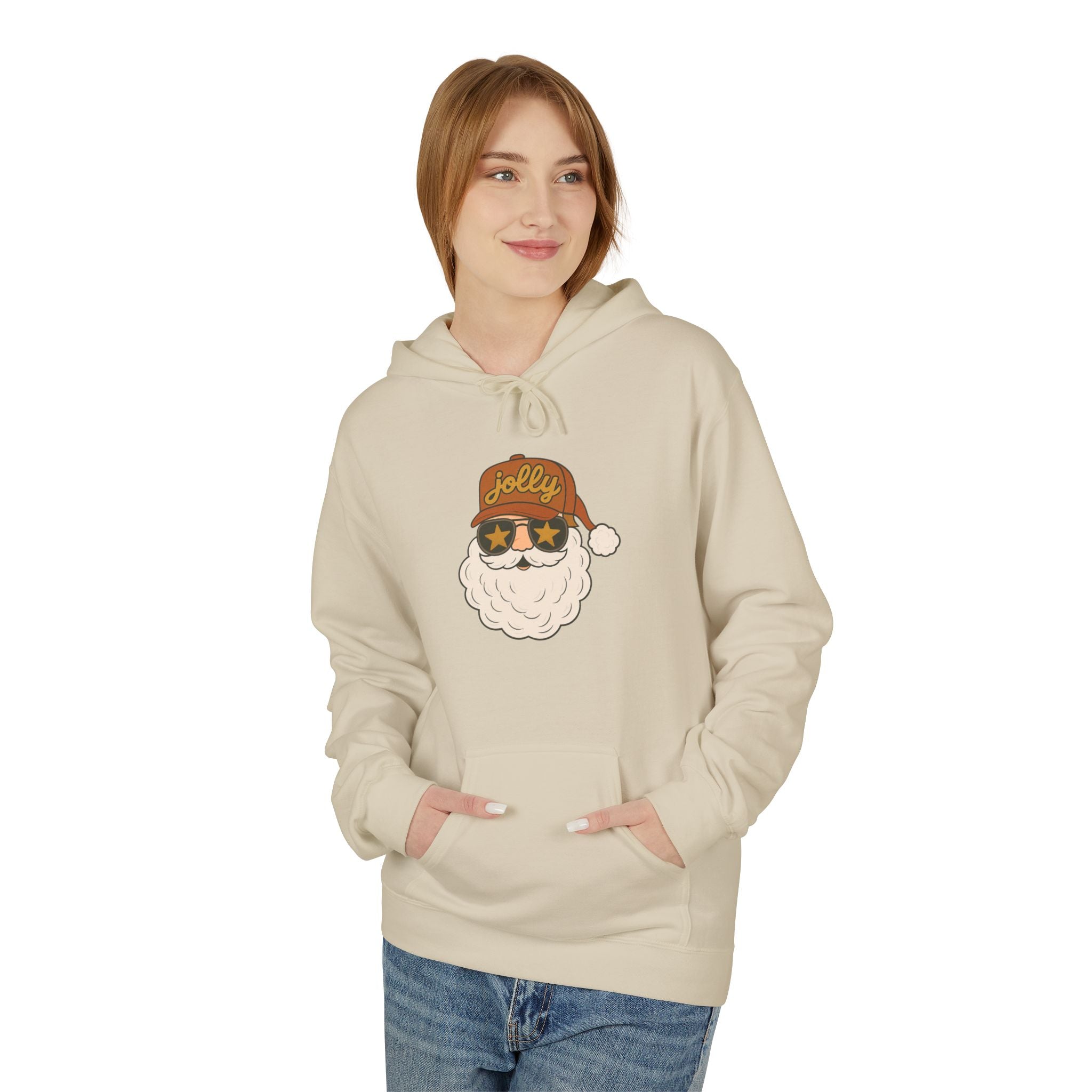 Jolly Santa Fleece Hoodie