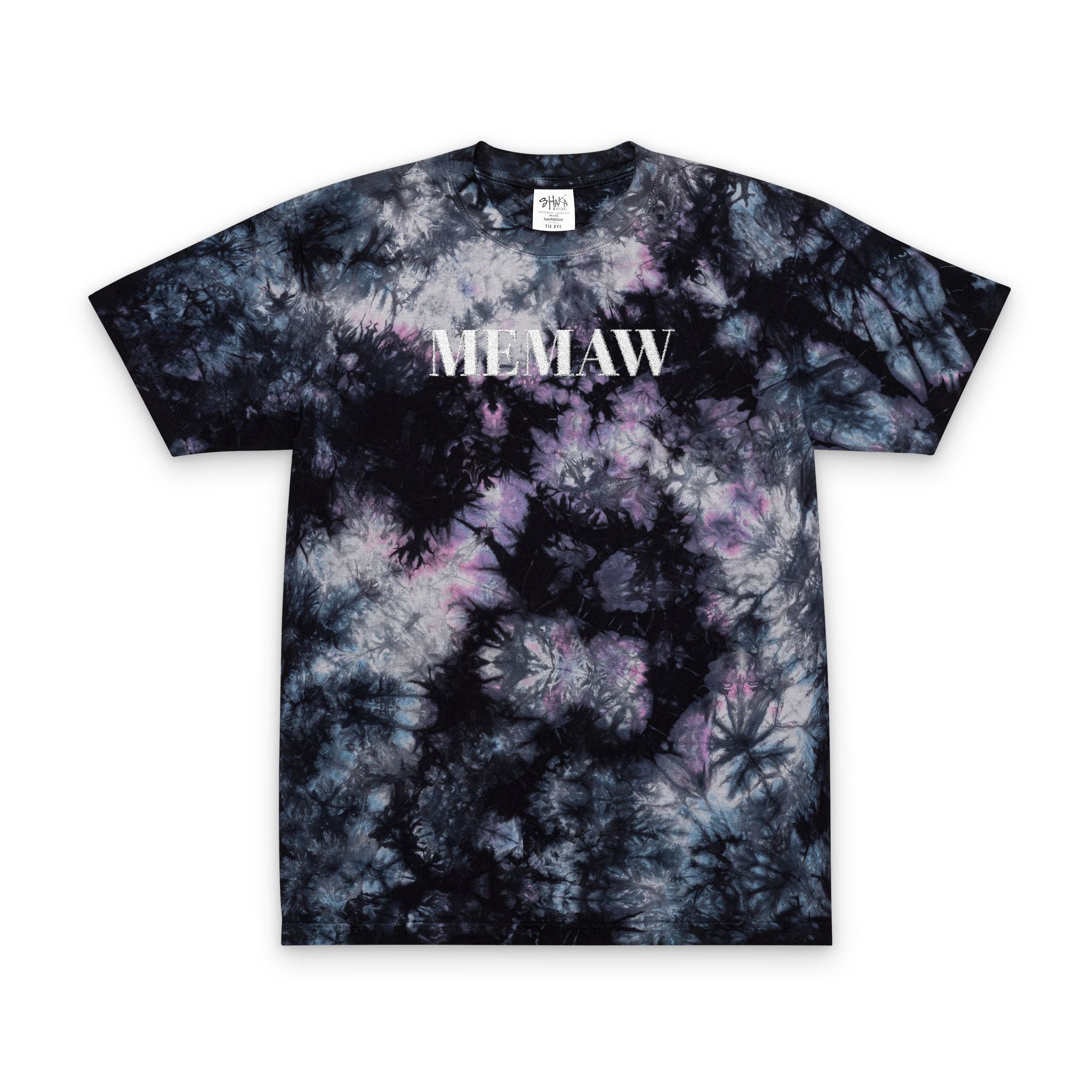 Tie- Dye Memaw Embroidered Shirt