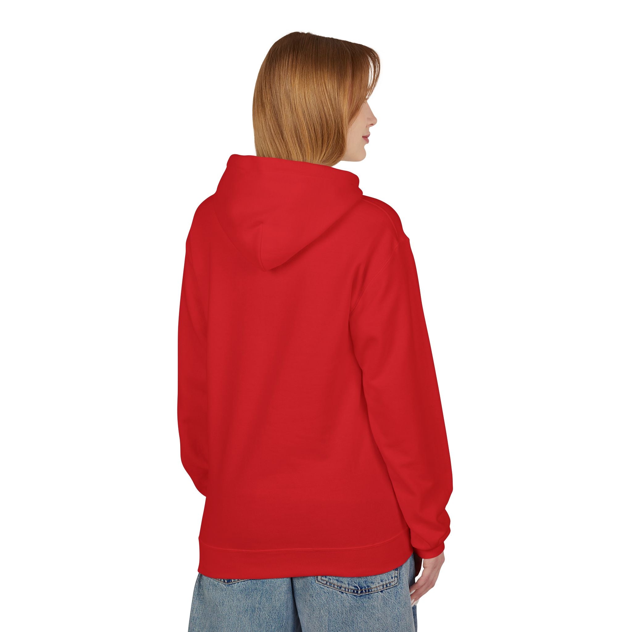 Buffalo Plaid Jolly Santa Fleece Hoodie