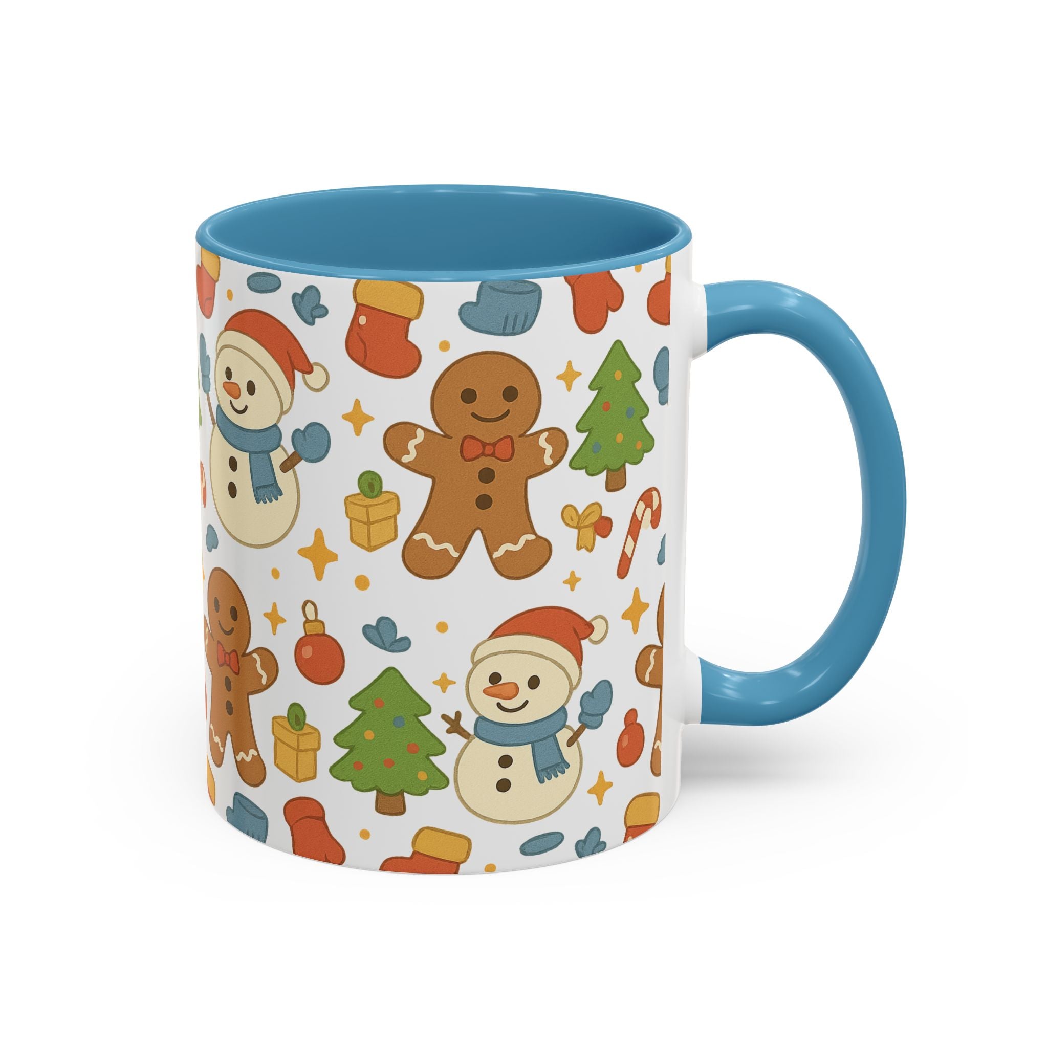 Cute Gingerbread/ Snowmen Christmas Mug