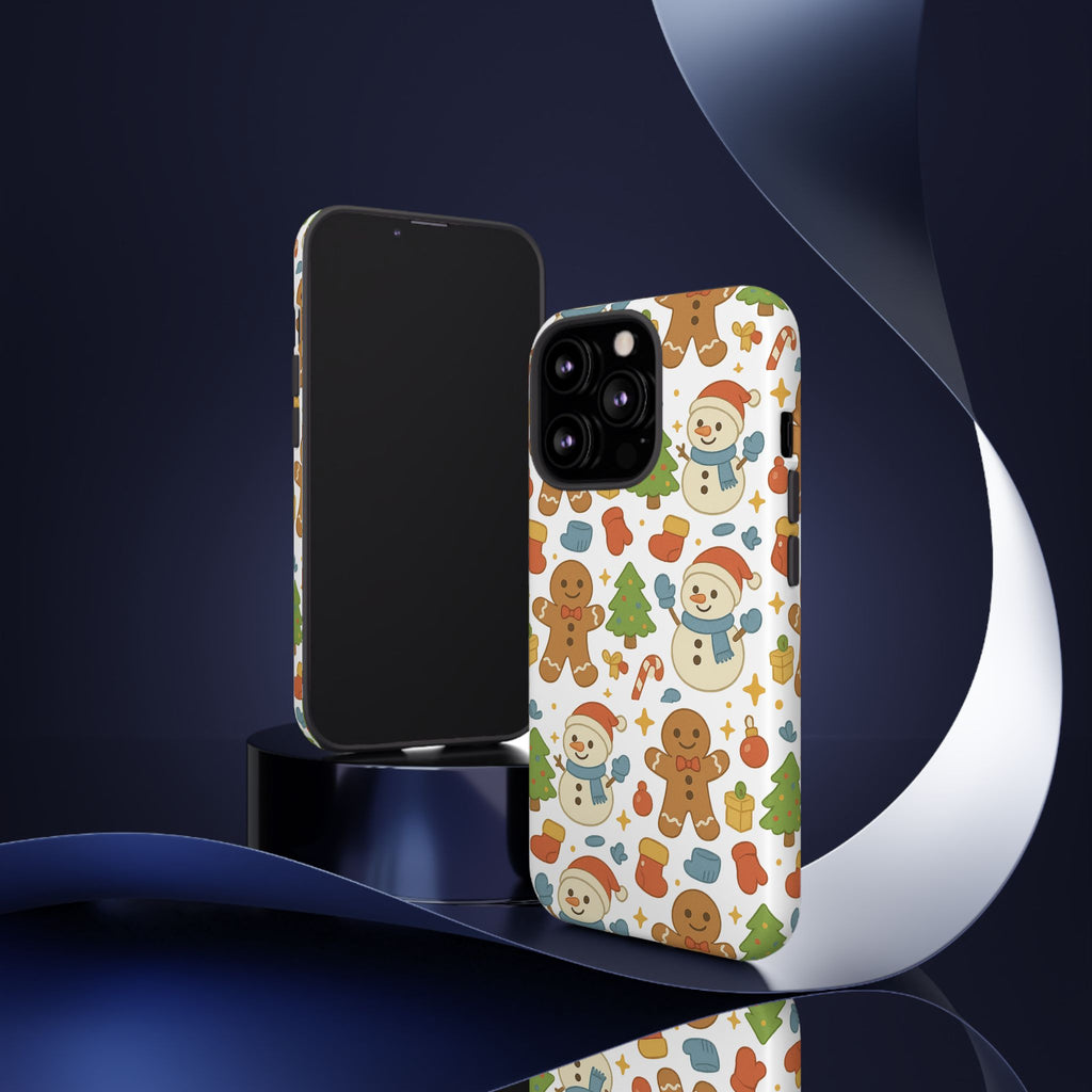 Cute Gingerbread/ Snowmen Christmas Phone Case