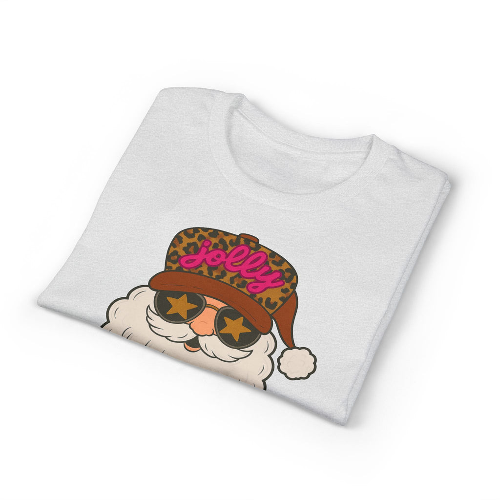 Leopard Jolly Santa Gildan unisex T-Shirt