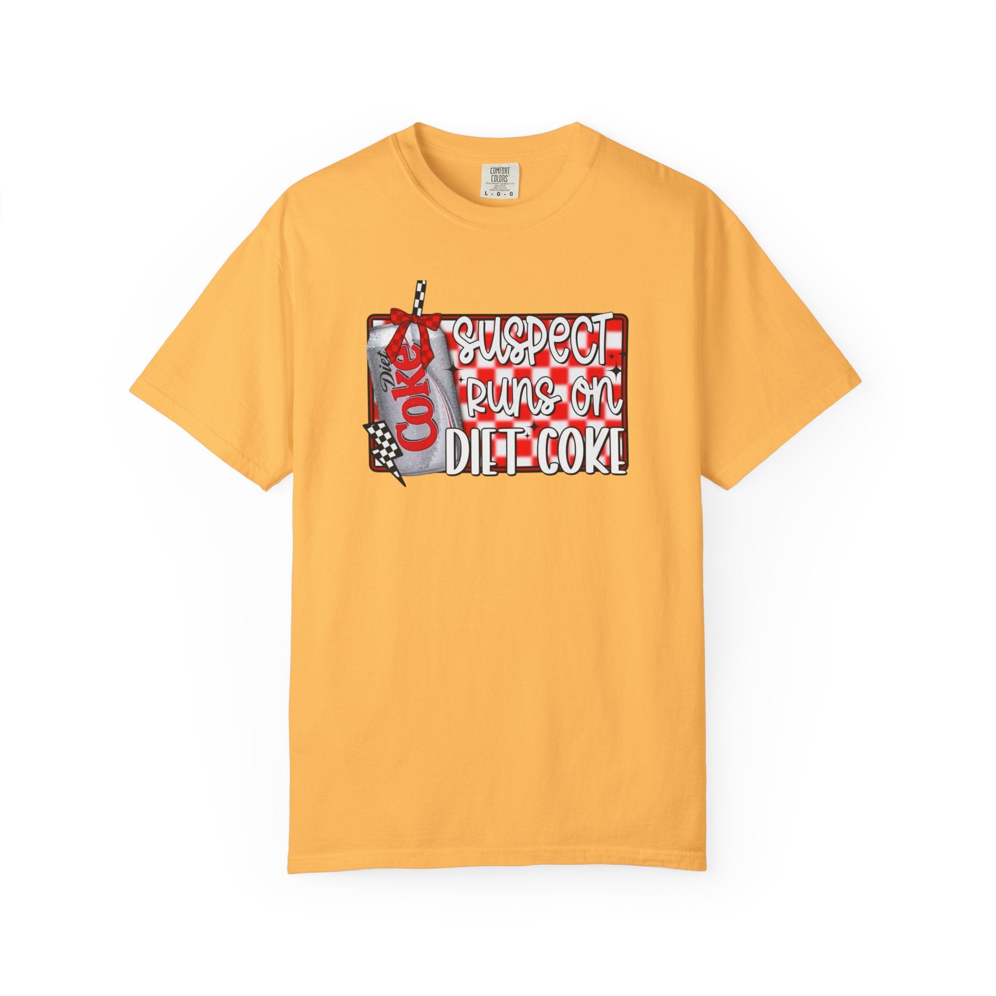 Suspect Runs on Diet Coke Unisex T-Shirt