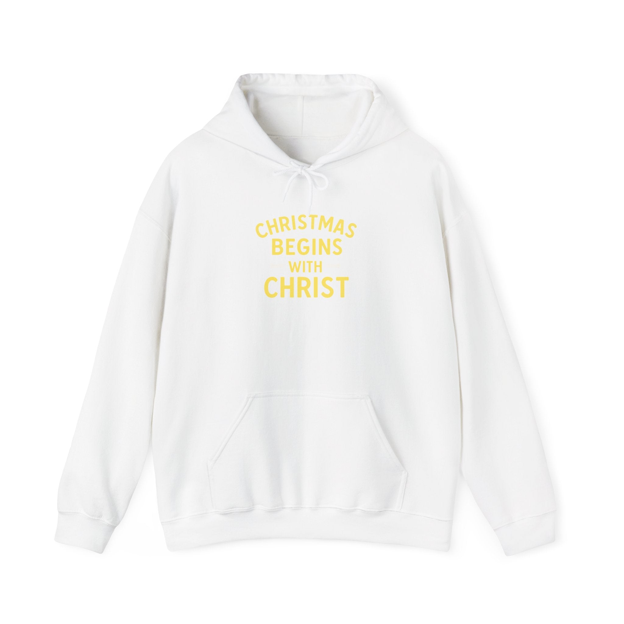 Christmas Begins with Christ Hoodie