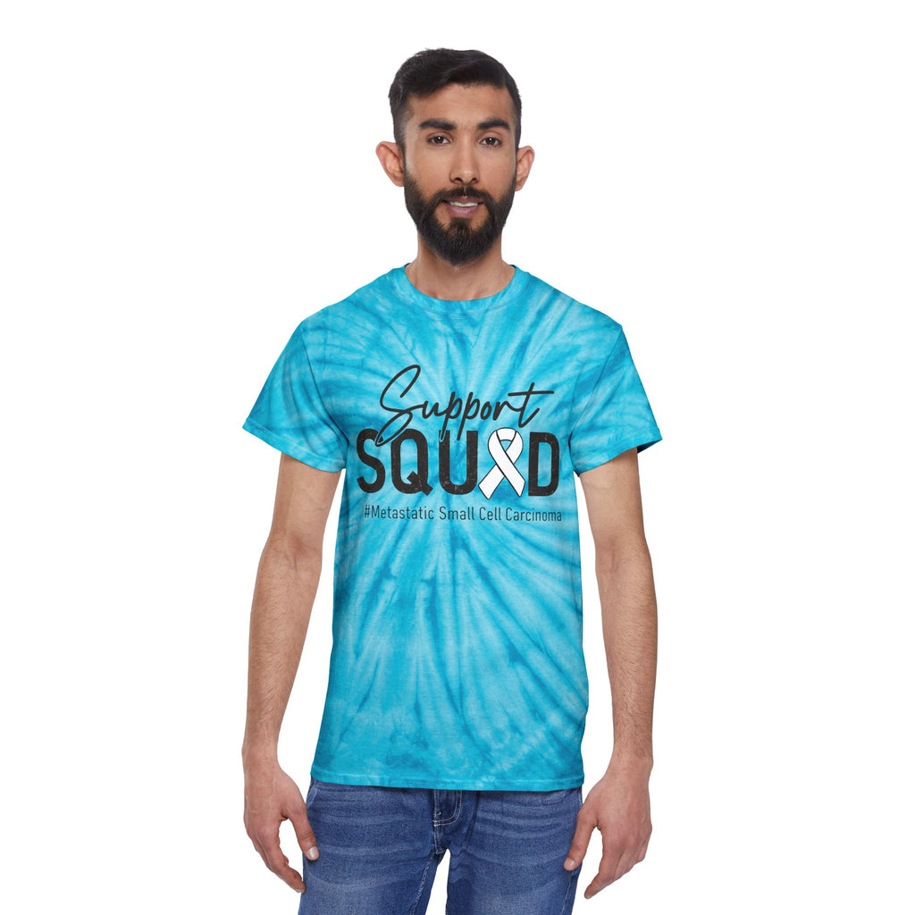 White Ribbon Support Tie-Dye Cyclone Tee