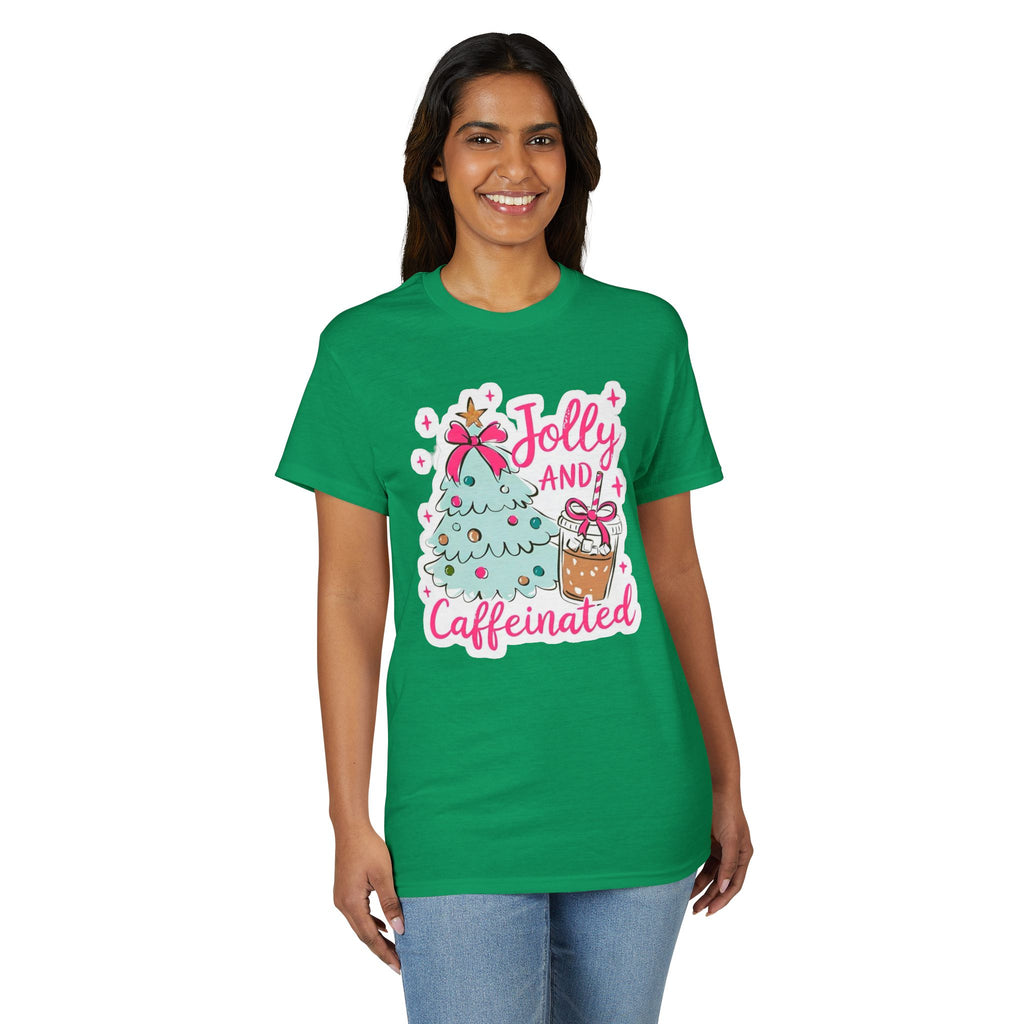 Jolly and Caffeinated Gildan unisex T-Shirt