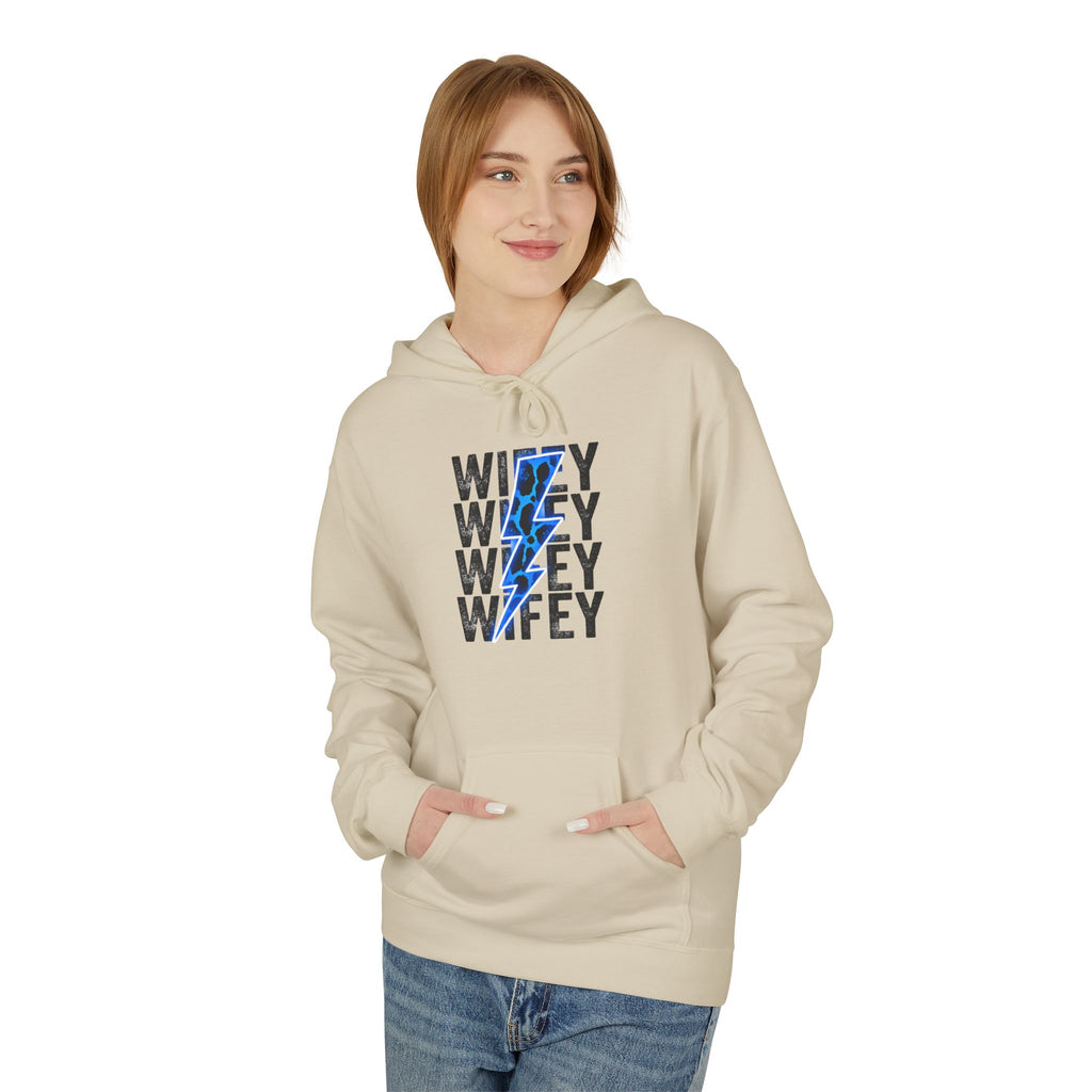 Blue Wifey Fleece Hoodie