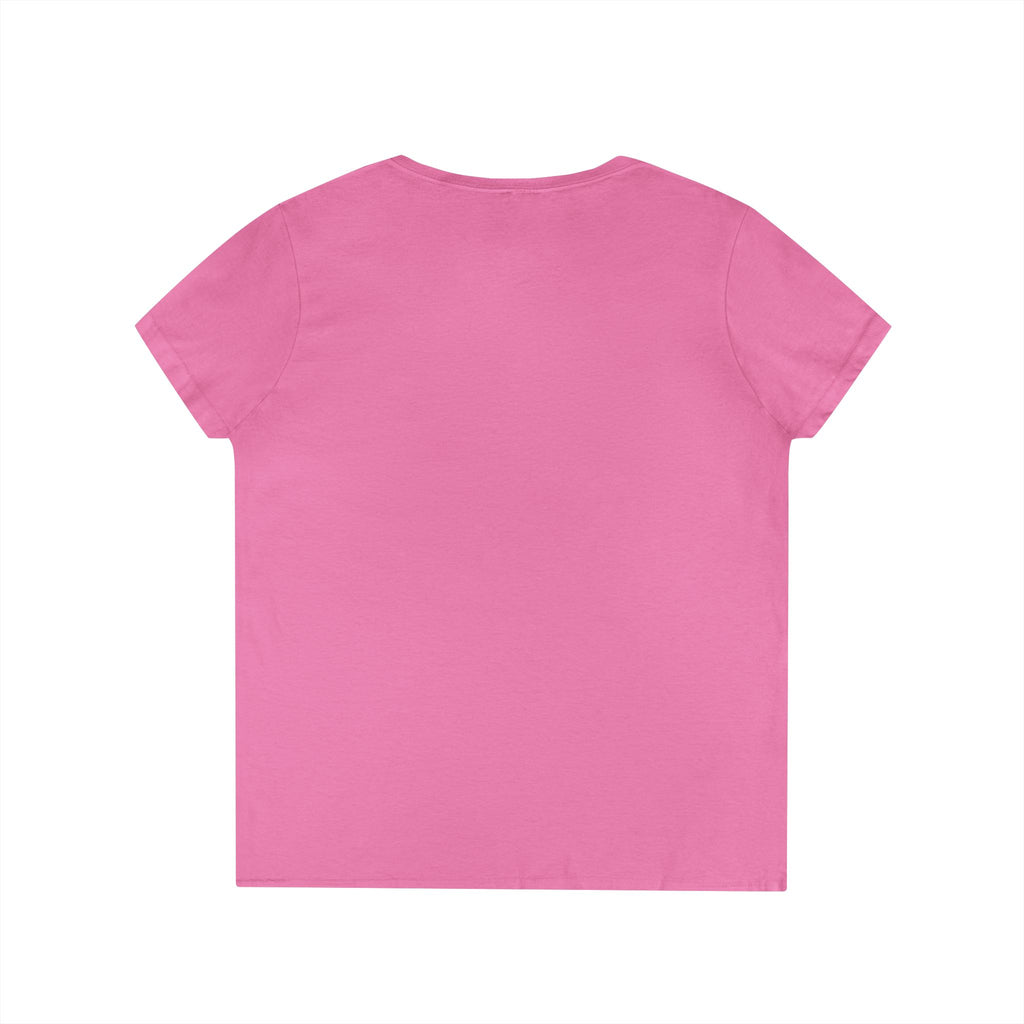 White Ribbon Warrior Gildan V-Neck Tee