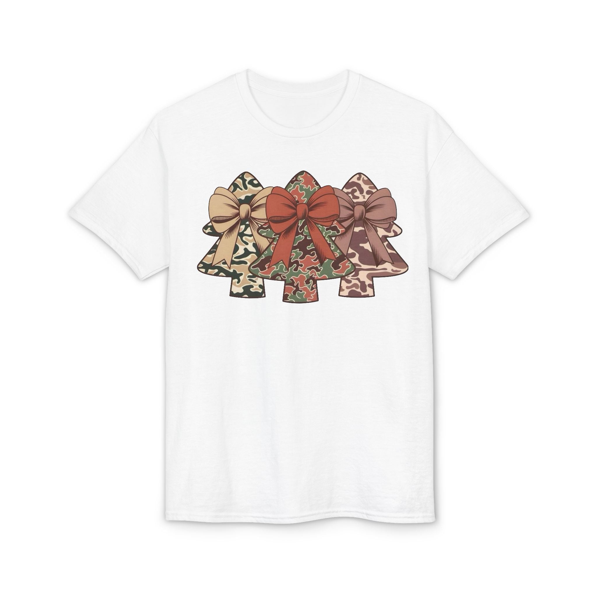Camo Bow Trees Gildan unisex T-Shirt