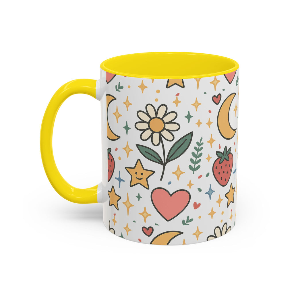 Cute Strawberries/ Flowers Mug