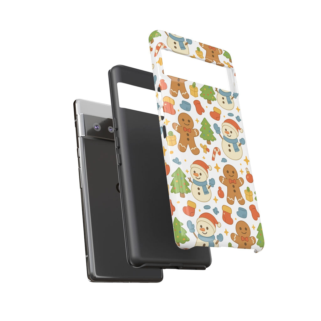 Cute Gingerbread/ Snowmen Christmas Phone Case