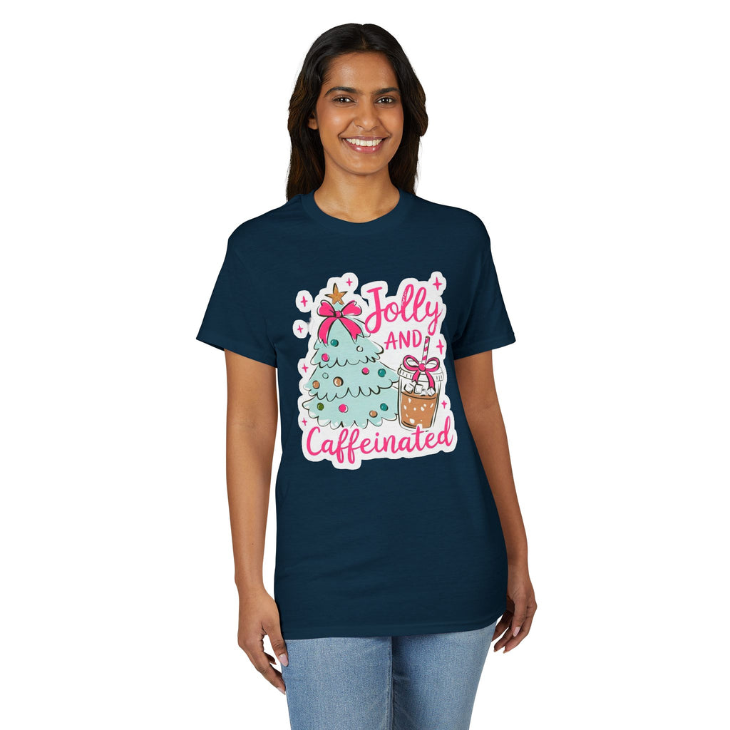 Jolly and Caffeinated Gildan unisex T-Shirt