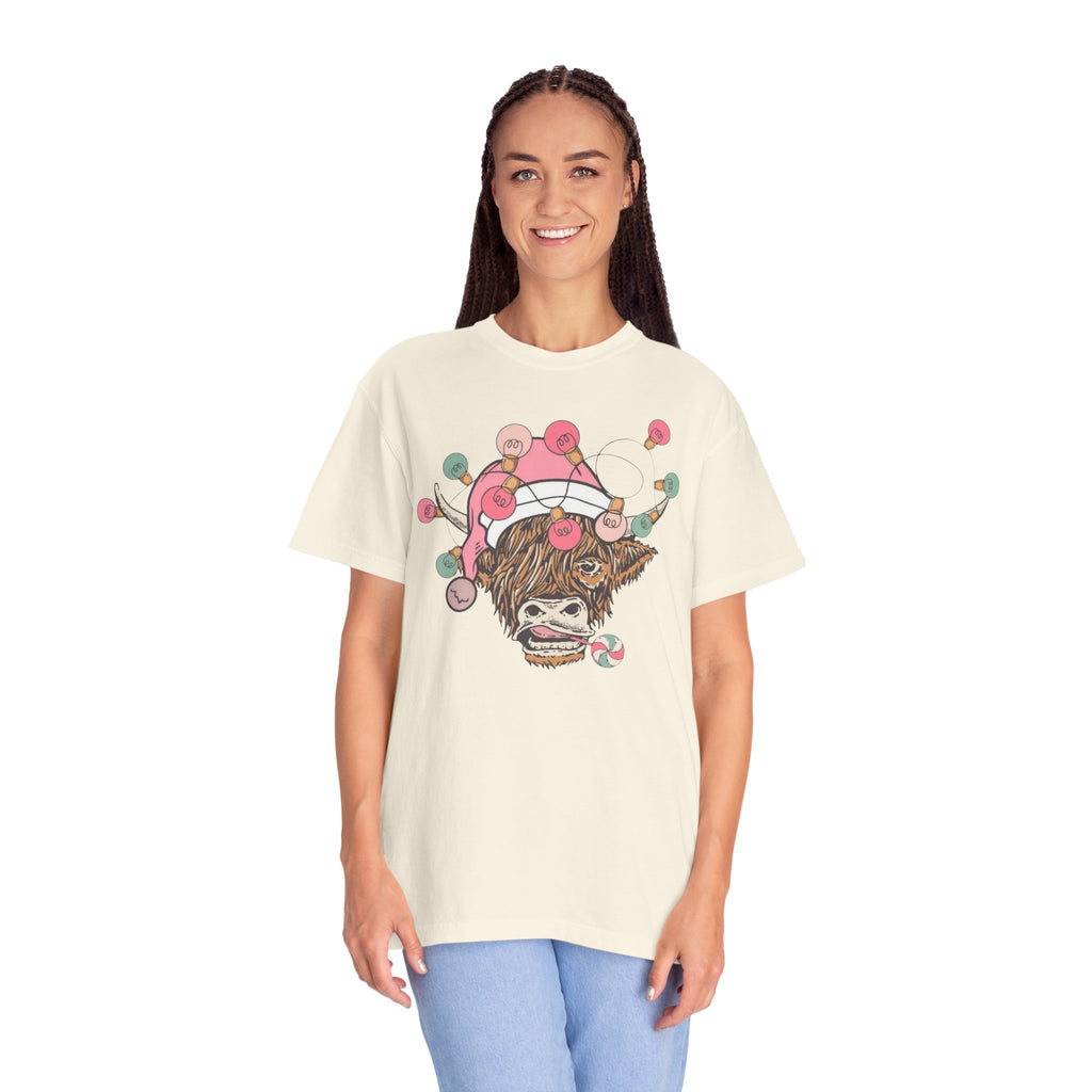 Christmas Cow Unisex T-Shirt