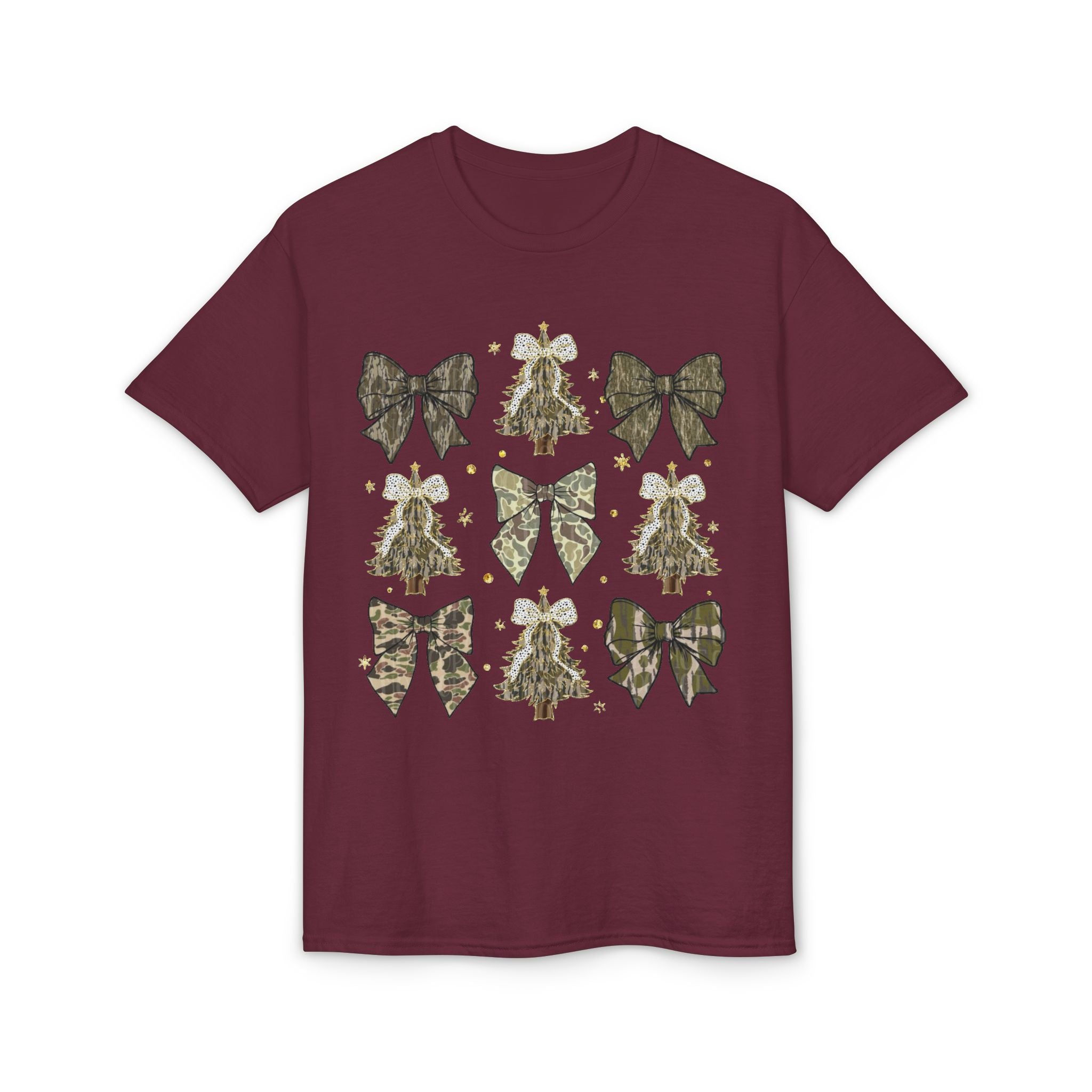 Camo Bows & Trees Gildan unisex T-Shirt