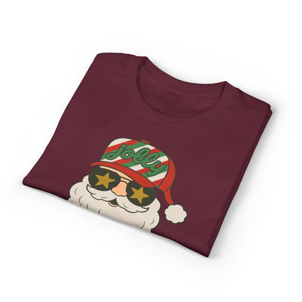 Striped Jolly Santa Gildan unisex T-Shirt