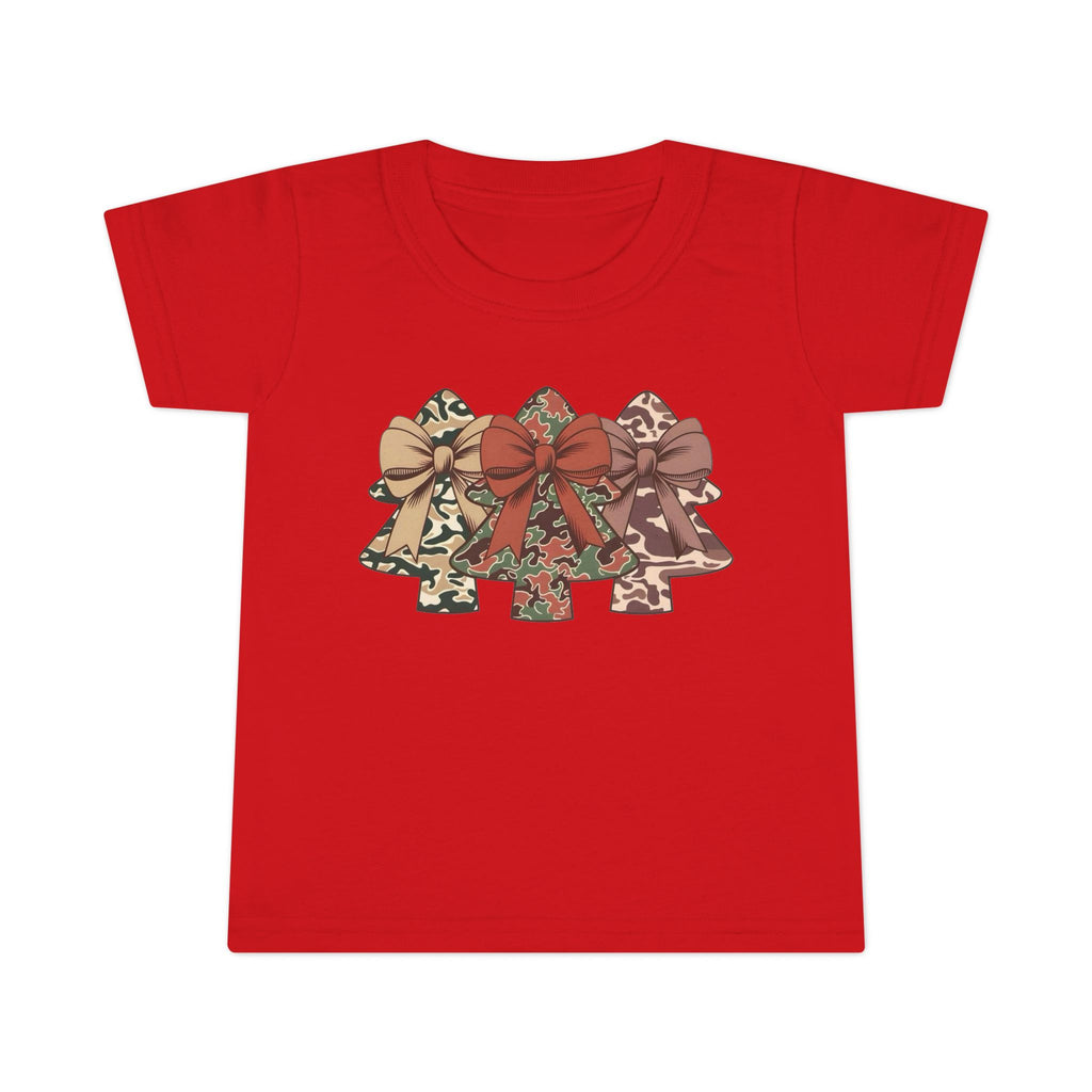 Camo Bow Trees Toddler T-Shirt