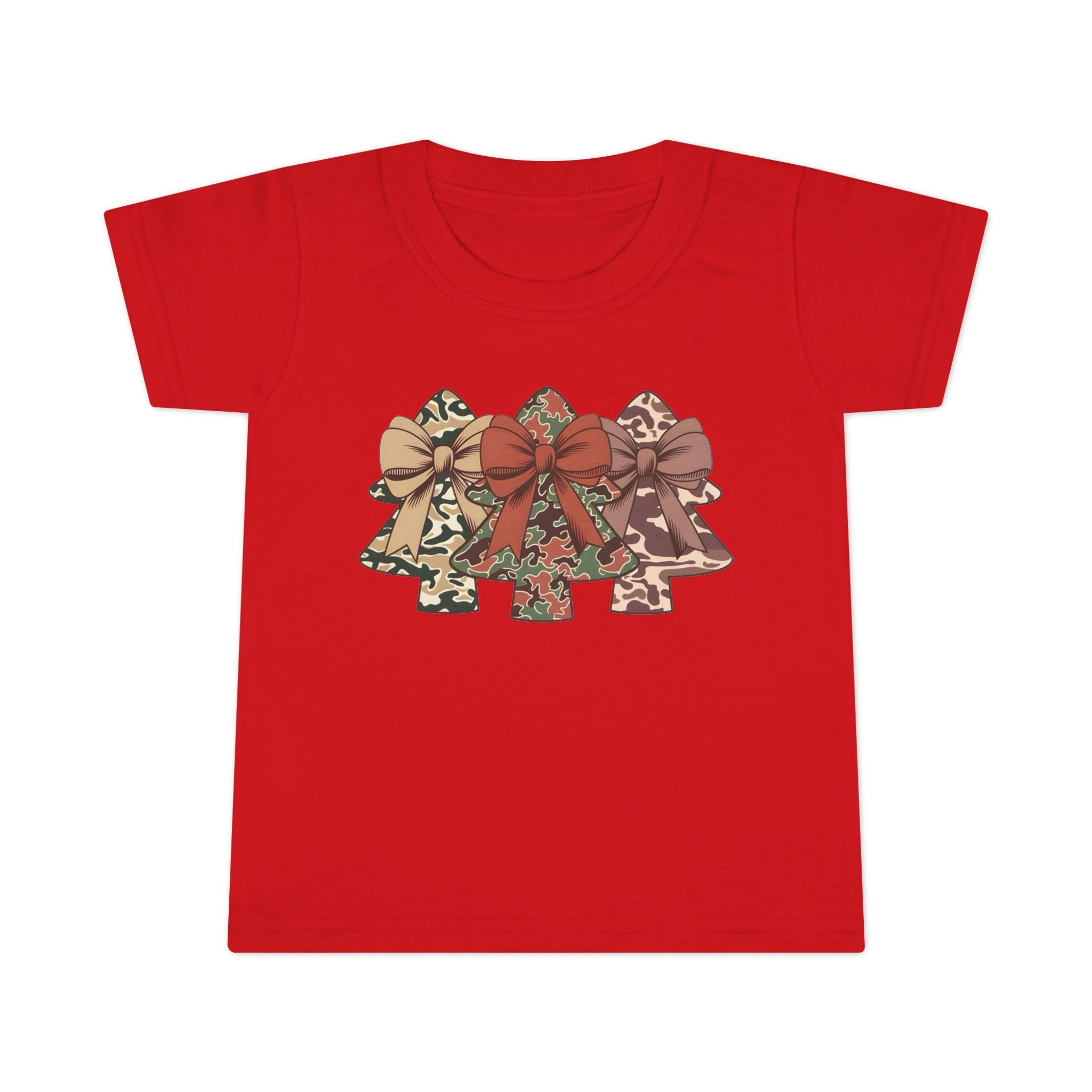 Camo Bow Trees Toddler T-Shirt