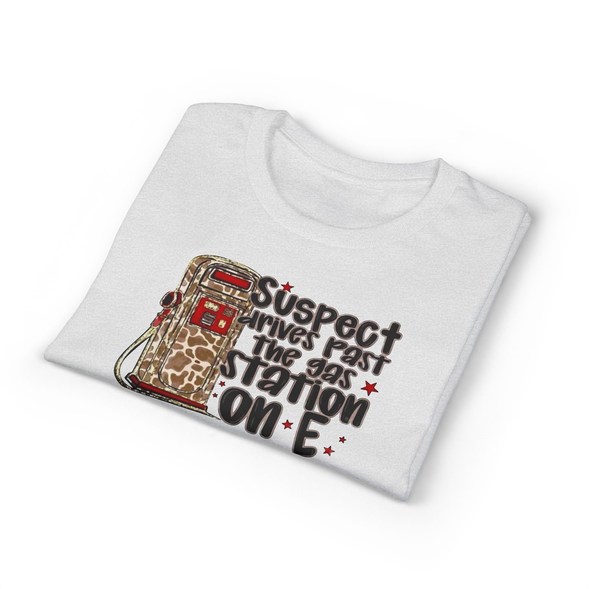 Suspect Drives on E unisex T-Shirt