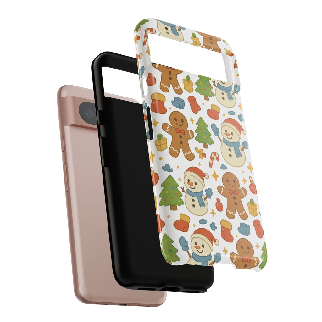 Cute Gingerbread/ Snowmen Christmas Phone Case