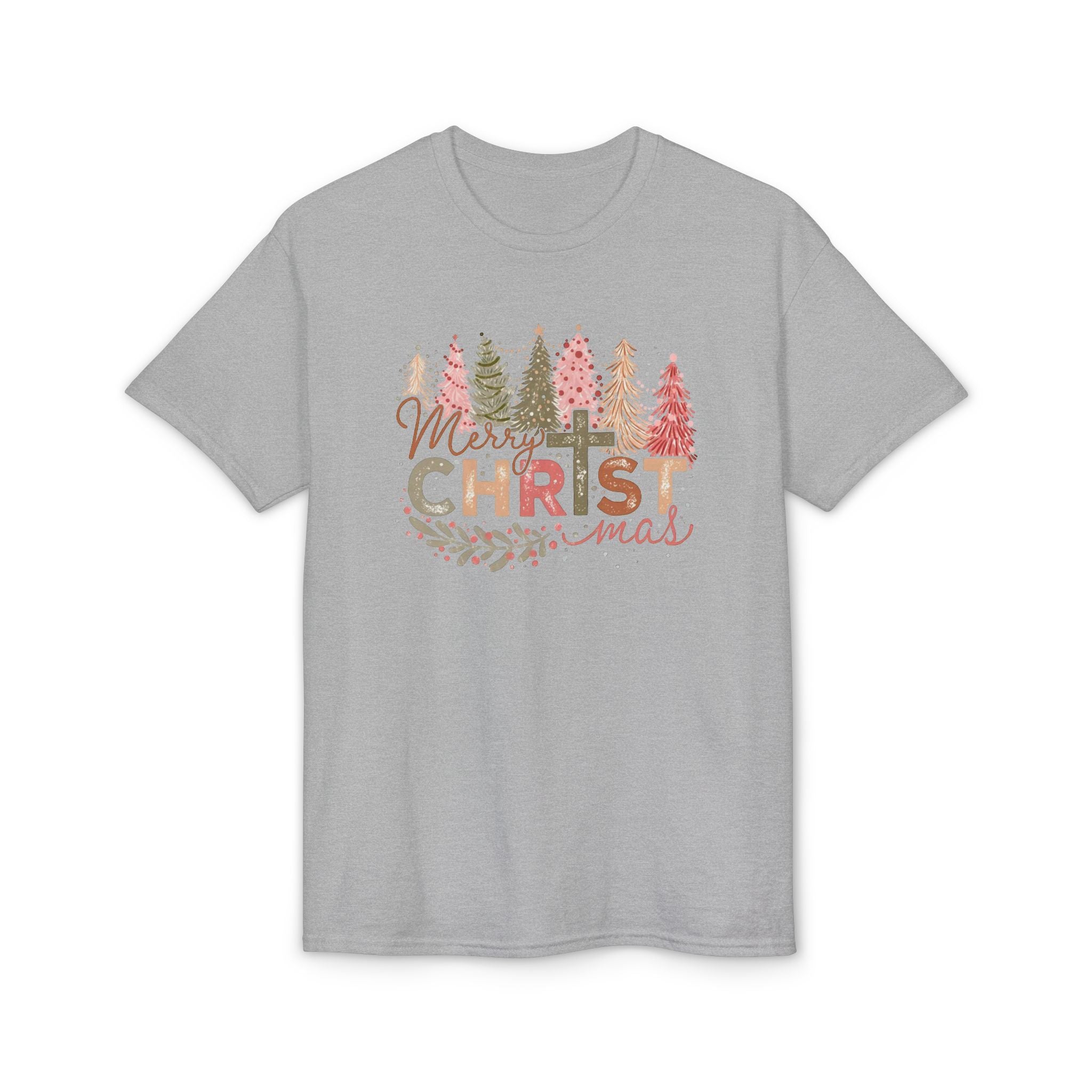 Merry Christmas Cross Gildan unisex T-Shirt