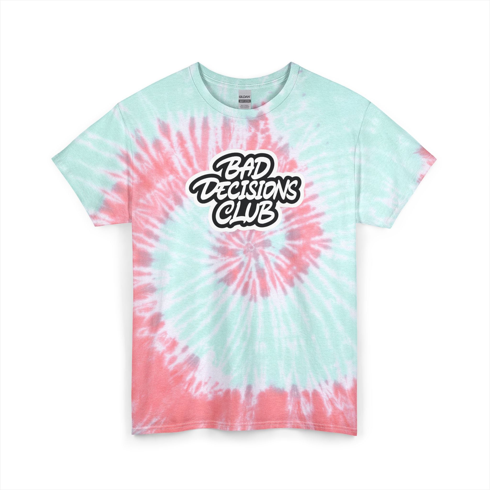 Bad Decisions Club Tie-Dye Gildan unisex Tee