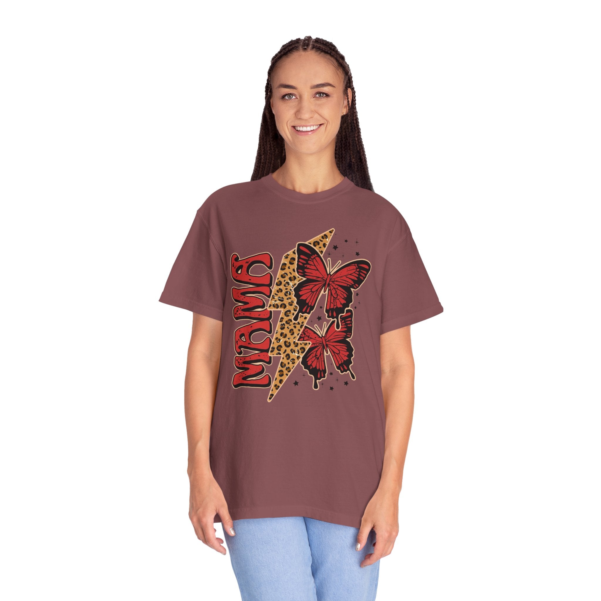 Cheetah Butterfly Mama Unisex T-Shirt