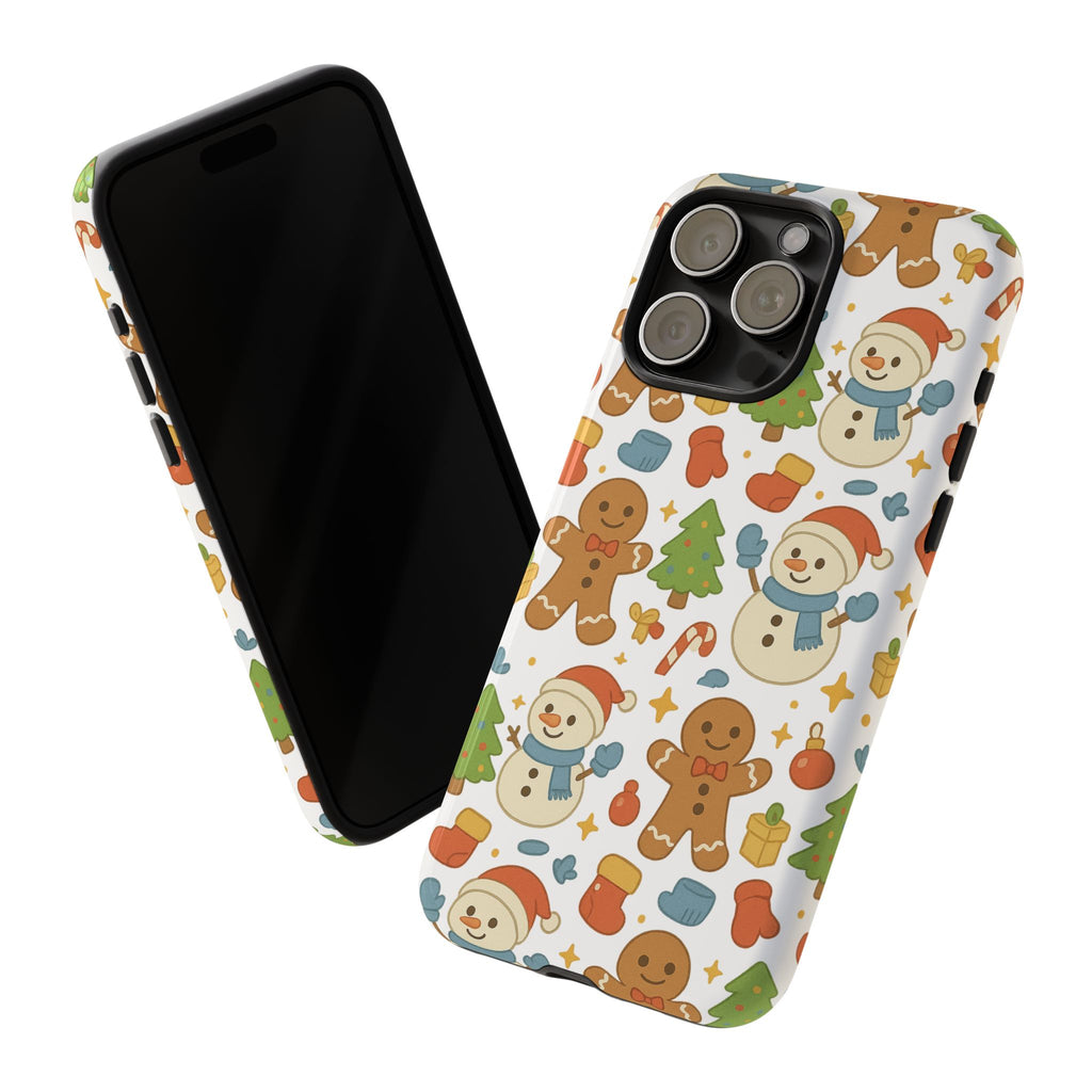 Cute Gingerbread/ Snowmen Christmas Phone Case