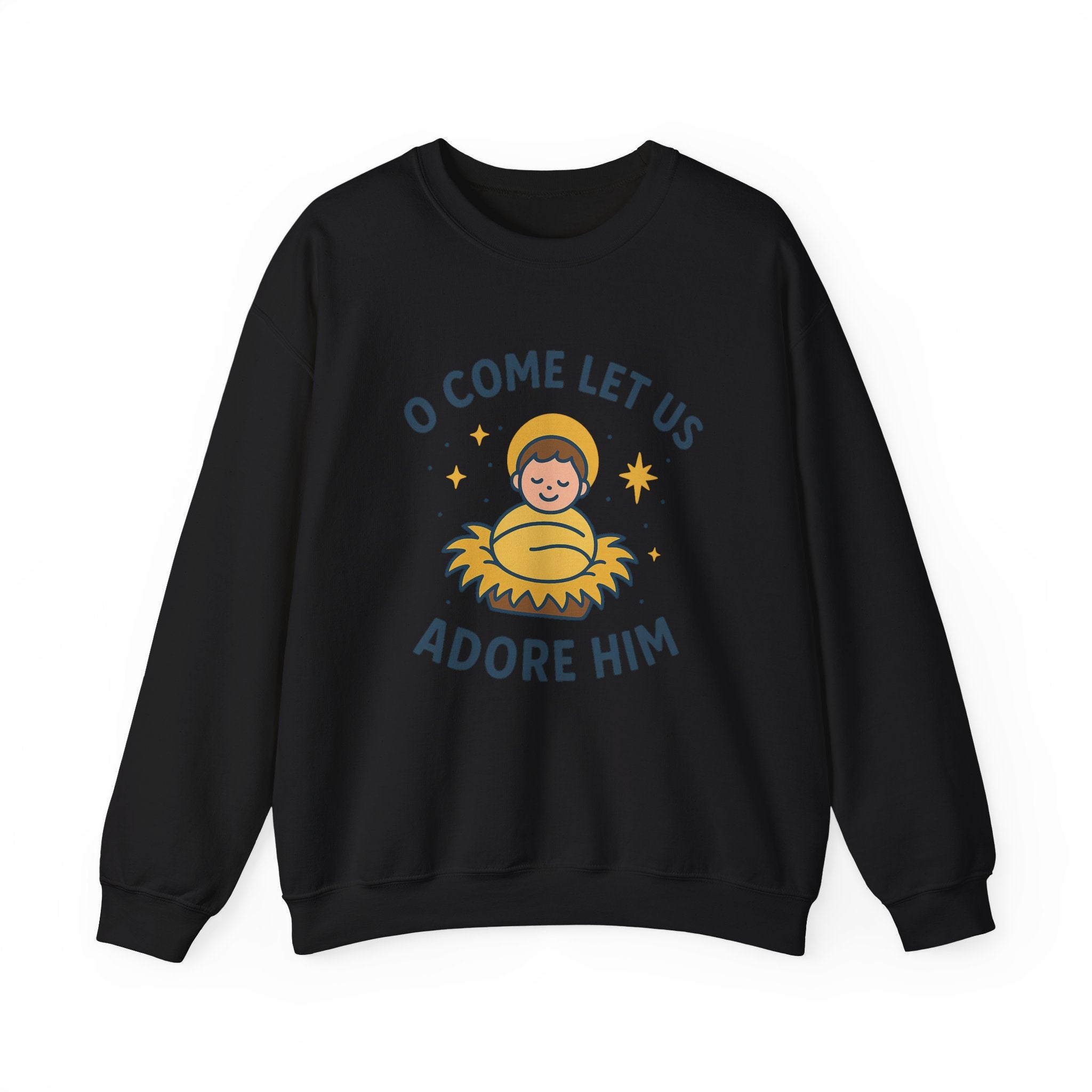 Christmas Unisex Sweatshirt O Come Let Us Adore Him