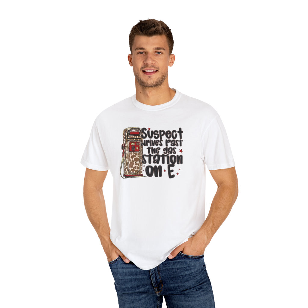 Suspect Drives on E Unisex T-Shirt