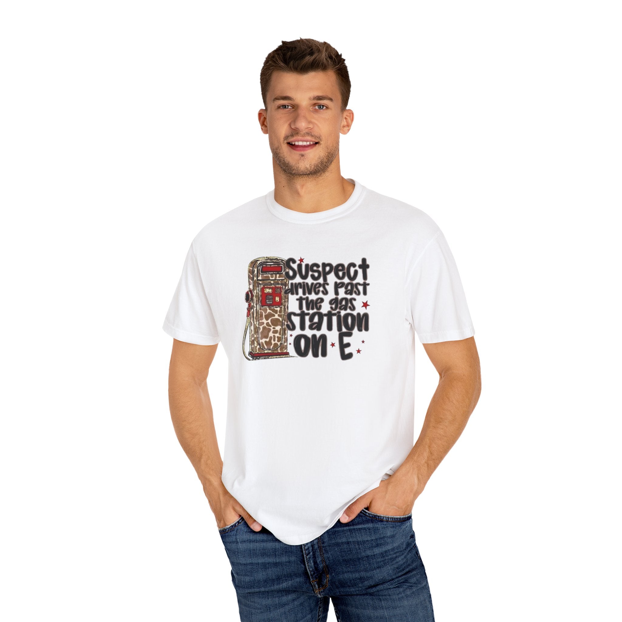 Suspect Drives on E Unisex T-Shirt