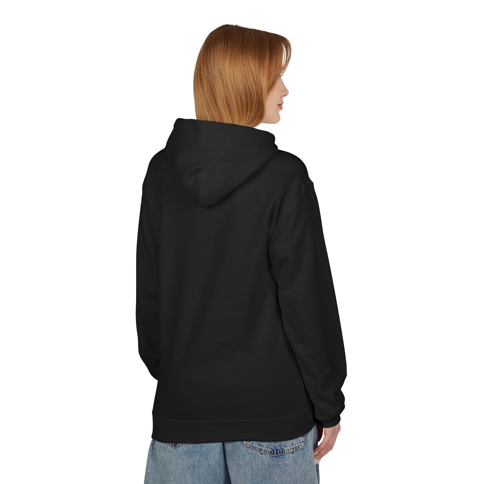 Buffalo Plaid Jolly Santa Fleece Hoodie
