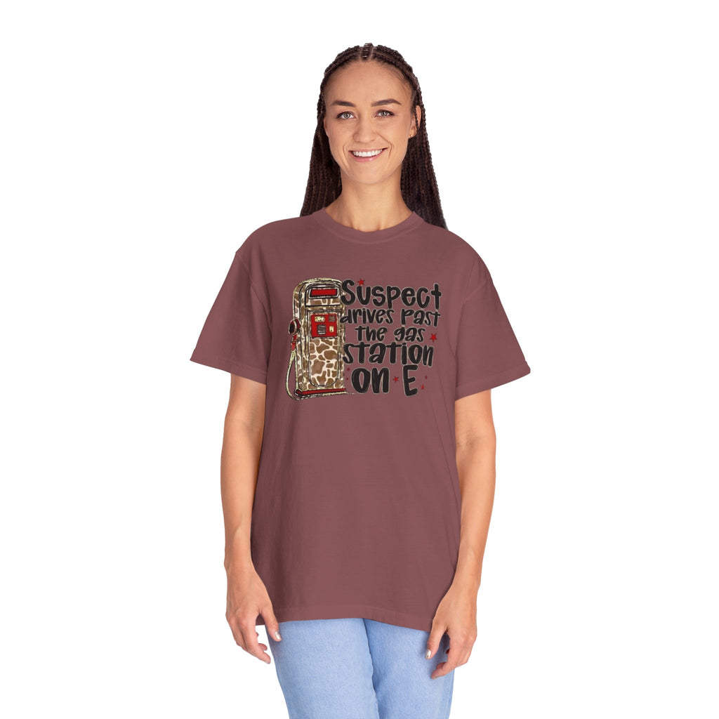 Suspect Drives on E Unisex T-Shirt