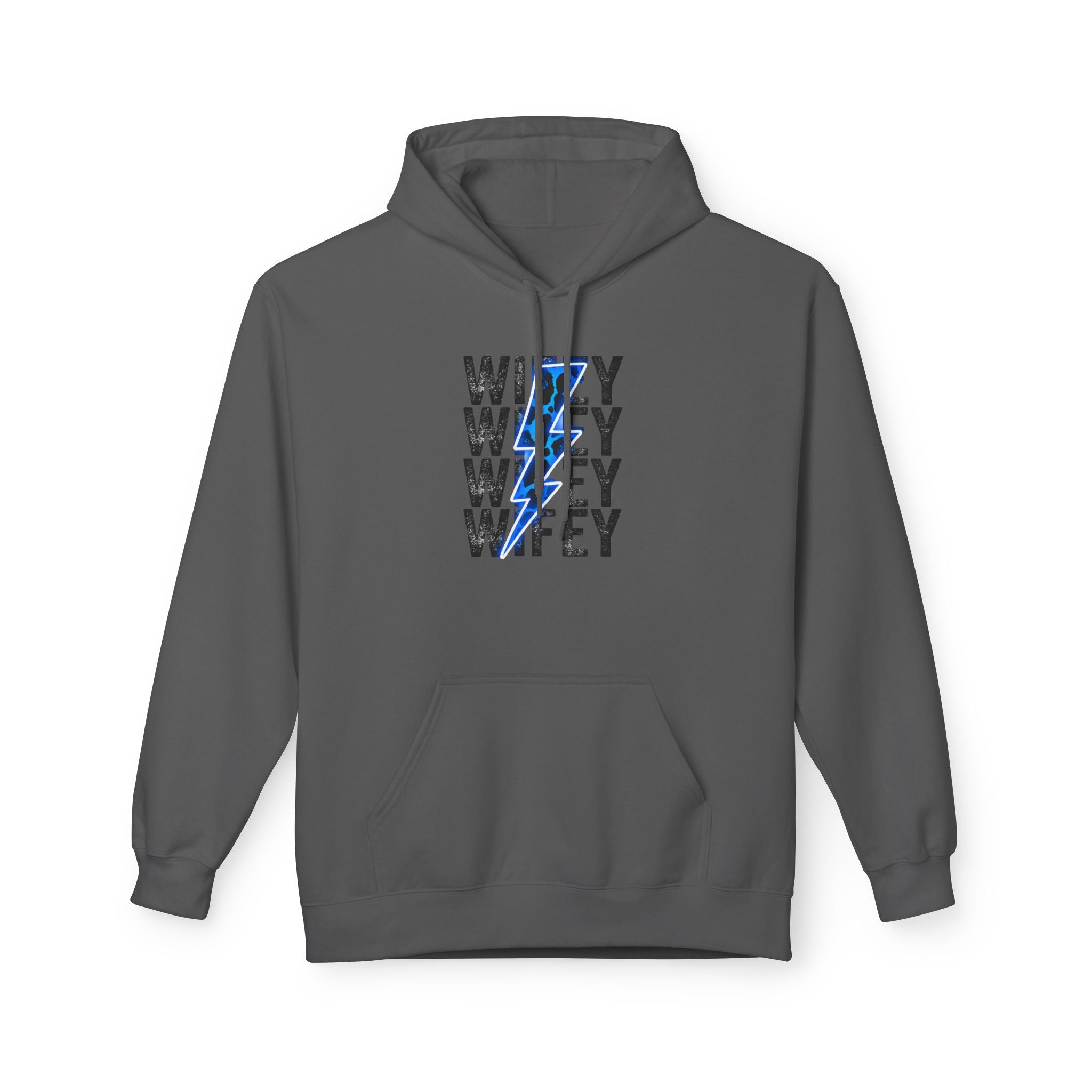 Blue Wifey Fleece Hoodie