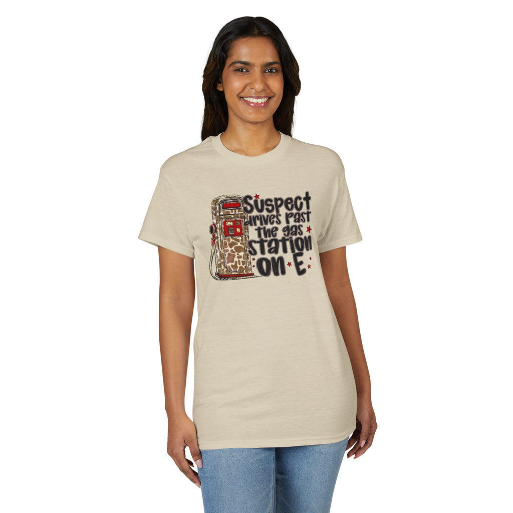 Suspect Drives on E unisex T-Shirt