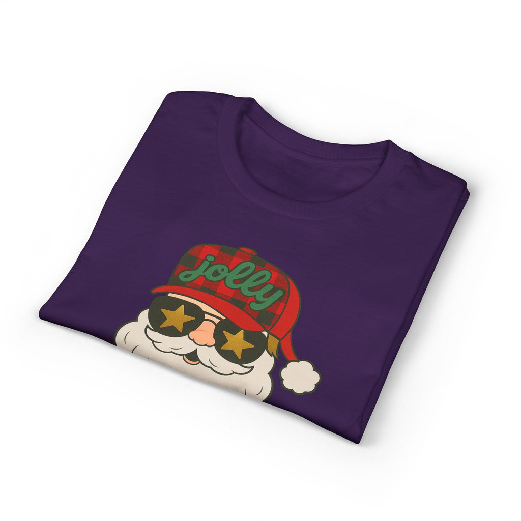 Buffalo Plaid Jolly Santa Gildan unisex T-Shirt