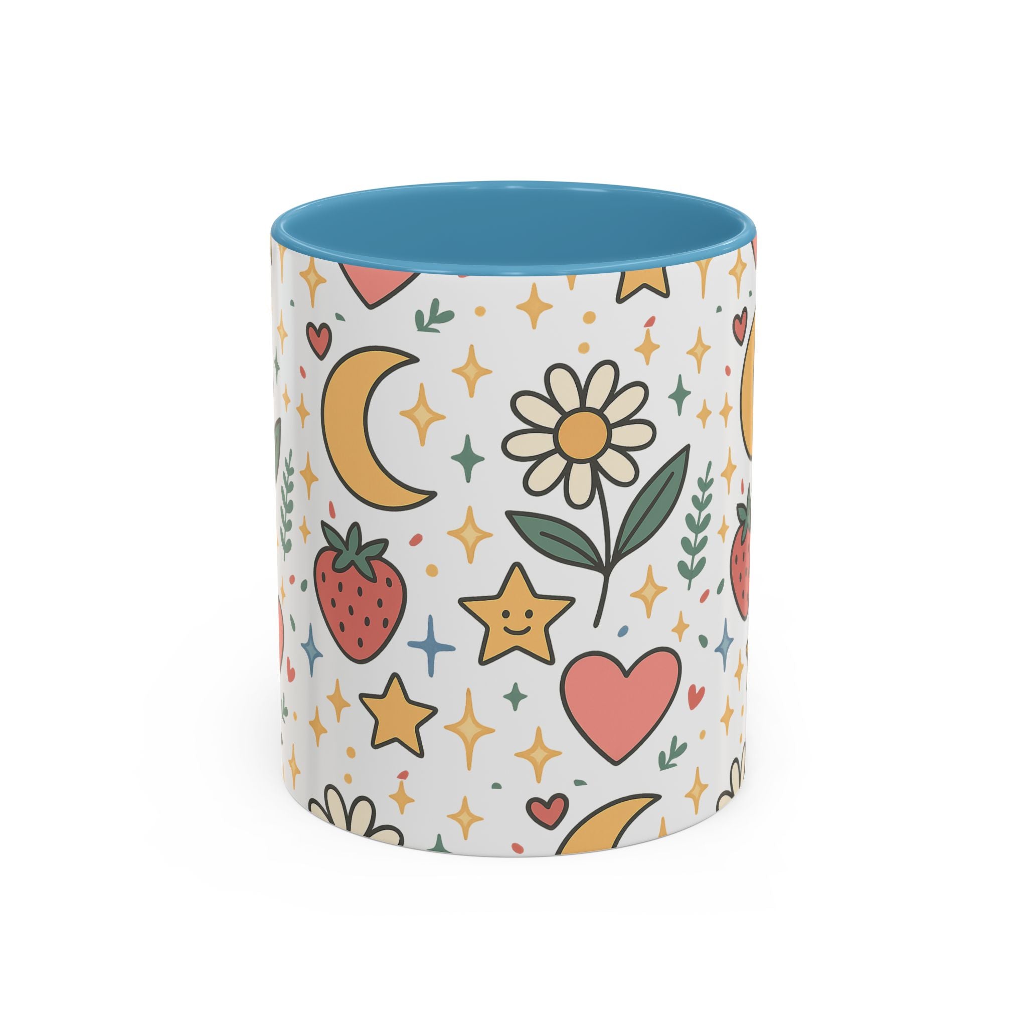 Cute Strawberries/ Flowers Mug