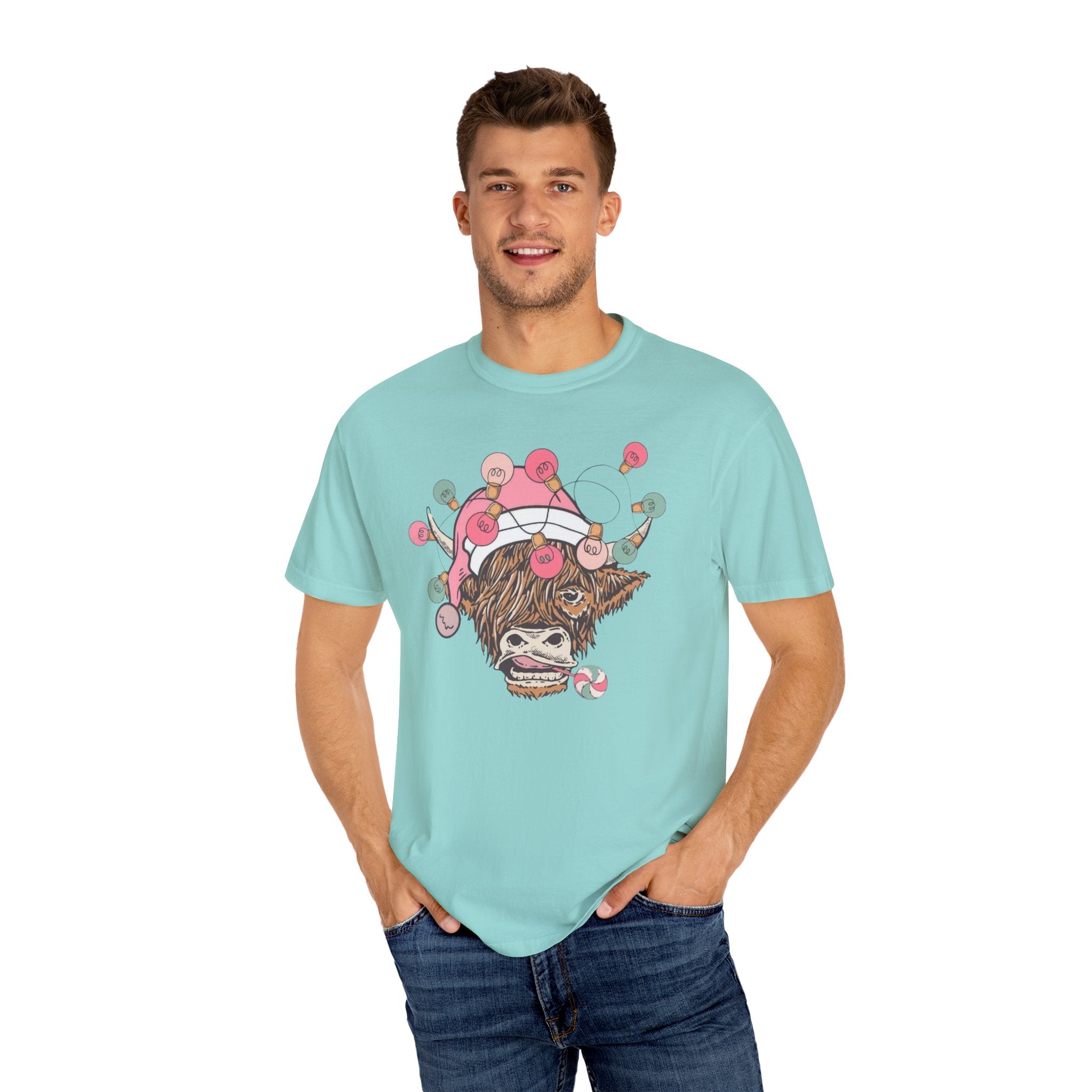 Christmas Cow Unisex T-Shirt