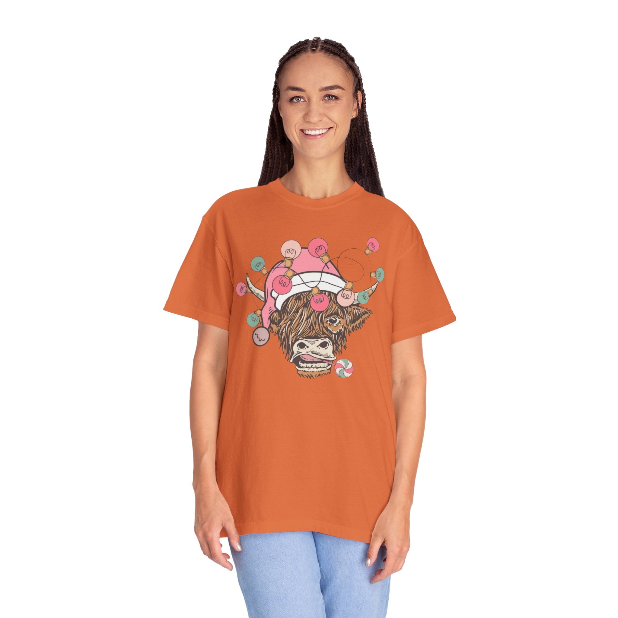 Christmas Cow Unisex T-Shirt