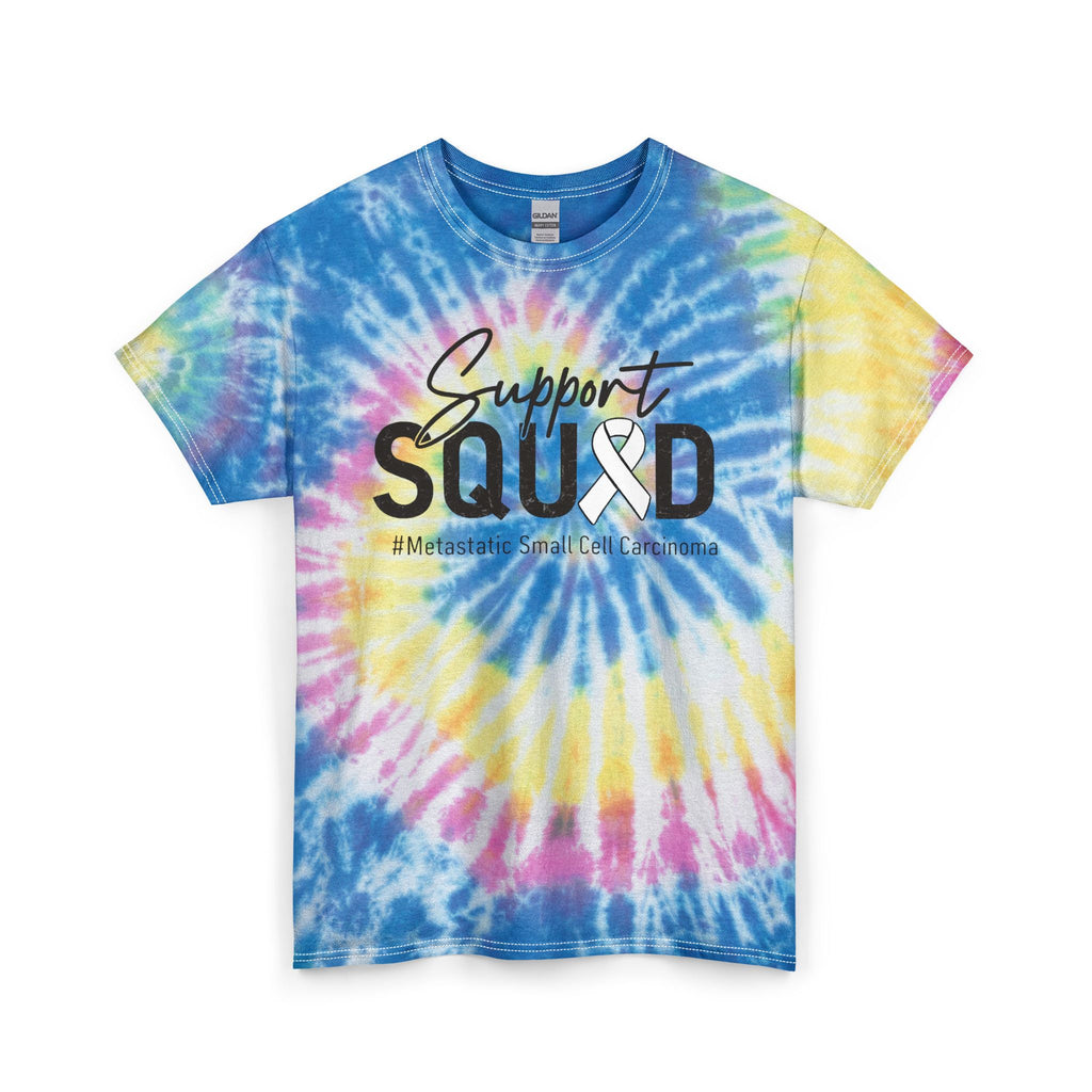 White Ribbon Support Tie-Dye Gildan unisex Tee
