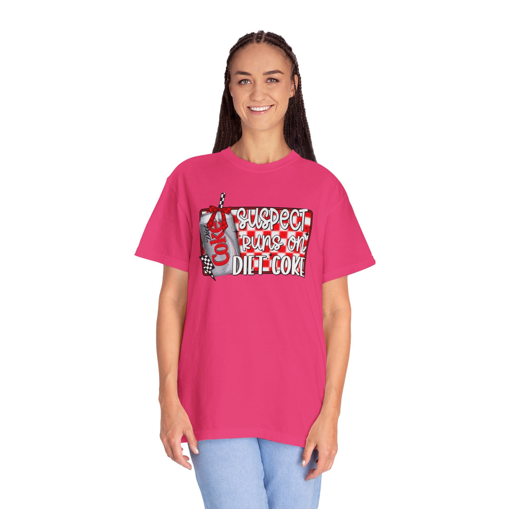 Suspect Runs on Diet Coke Unisex T-Shirt